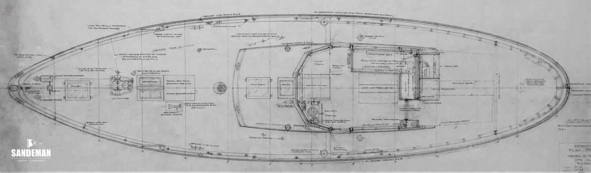 58 Ft Richard O. Davis/ Henry B. Nevins Motorsailer 1950 - Sandeman ...